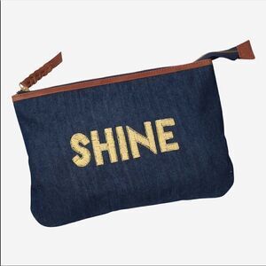 Noonday Collection Shine Denim Pouch - New